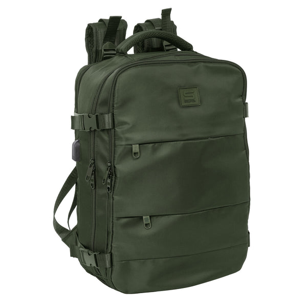 Skolryggsäck Safta Verde Armégrön-Kontor och Kontorsmaterial, Skol- och utbildningsmaterial-Safta-peaceofhome.se