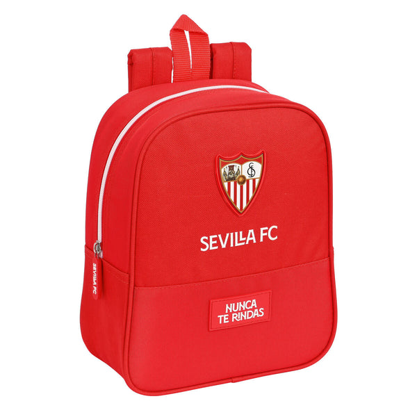 Skolryggsäck Sevilla Fútbol Club Röd (22 x 27 x 10 cm)-Kontor och Kontorsmaterial, Skol- och utbildningsmaterial-Sevilla Fútbol Club-peaceofhome.se