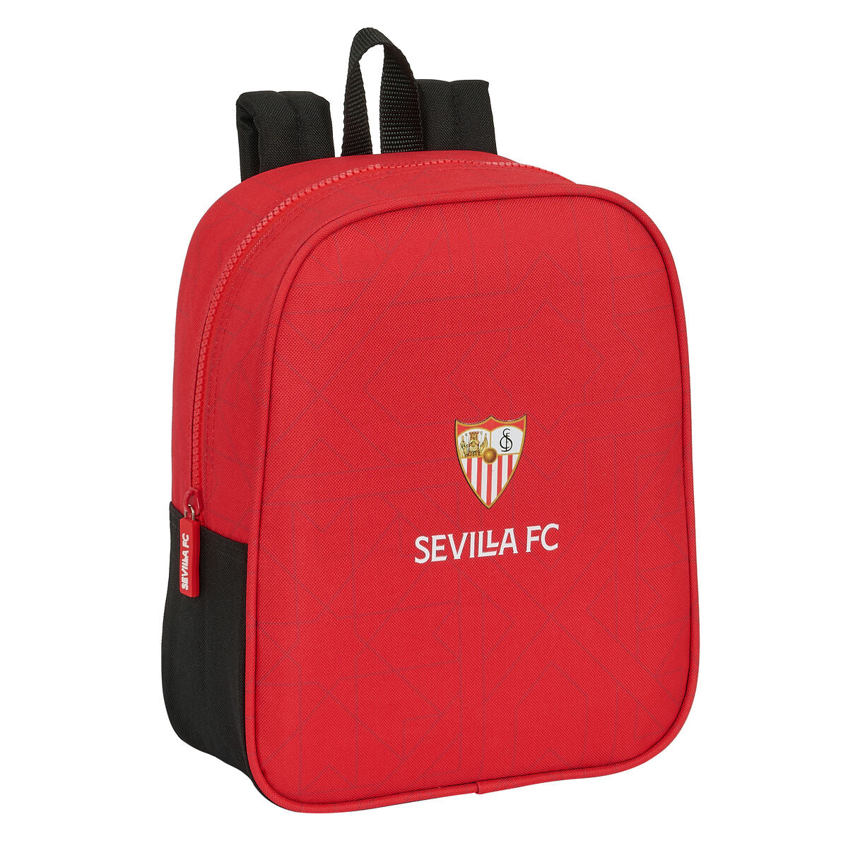 Skolryggsäck Sevilla Fútbol Club Svart Röd 22 x 27 x 10 cm-Kontor och Kontorsmaterial, Skol- och utbildningsmaterial-Sevilla Fútbol Club-peaceofhome.se