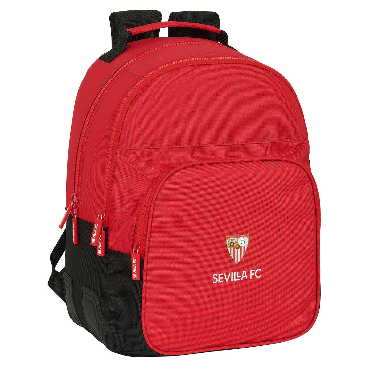 Skolryggsäck Sevilla Fútbol Club Svart Röd 32 x 42 x 15 cm-Kontor och Kontorsmaterial, Skol- och utbildningsmaterial-Sevilla Fútbol Club-peaceofhome.se