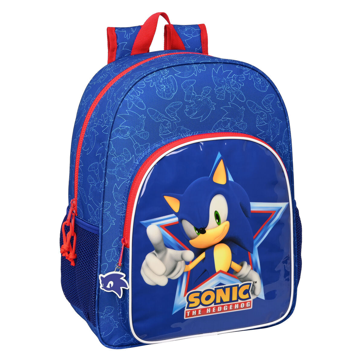 Skolryggsäck Sonic Let's roll Marinblå 33 x 42 x 14 cm-Kontor och Kontorsmaterial, Skol- och utbildningsmaterial-Sonic-peaceofhome.se