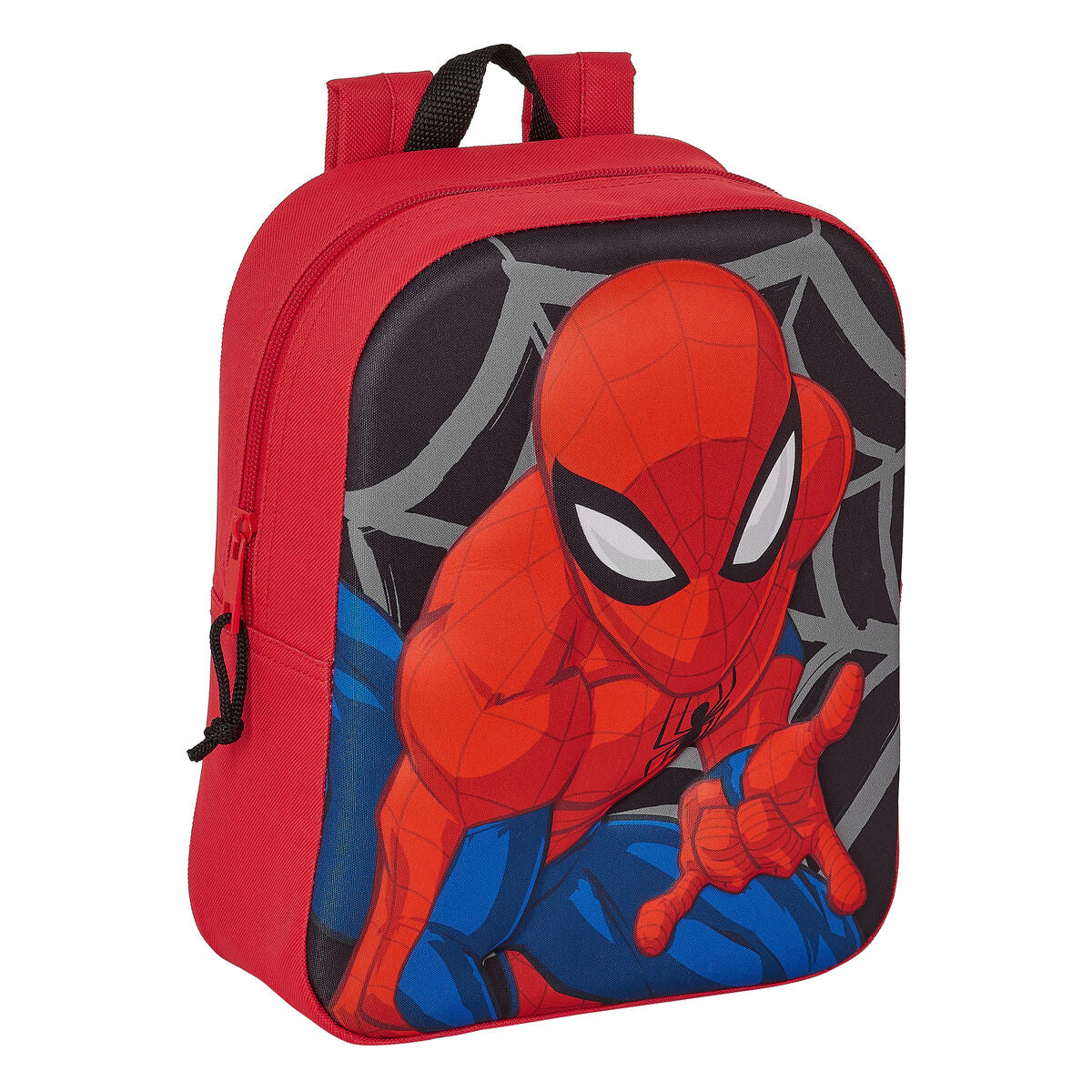 Skolryggsäck Spider-Man 3D Svart Röd 22 x 27 x 10 cm-Kontor och Kontorsmaterial, Skol- och utbildningsmaterial-Spider-Man-peaceofhome.se