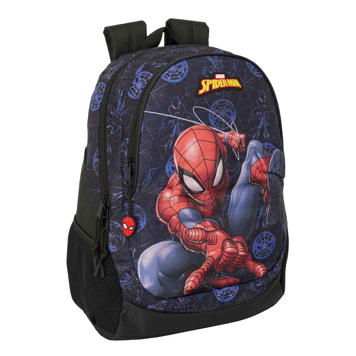 Skolryggsäck Spider-Man Attack Svart 32 x 44 x 16 cm-Kontor och Kontorsmaterial, Skol- och utbildningsmaterial-Spider-Man-peaceofhome.se