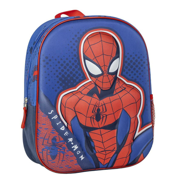 Skolryggsäck Spider-Man Blå 25 x 31 x 10 cm-Kontor och Kontorsmaterial, Skol- och utbildningsmaterial-Spider-Man-peaceofhome.se