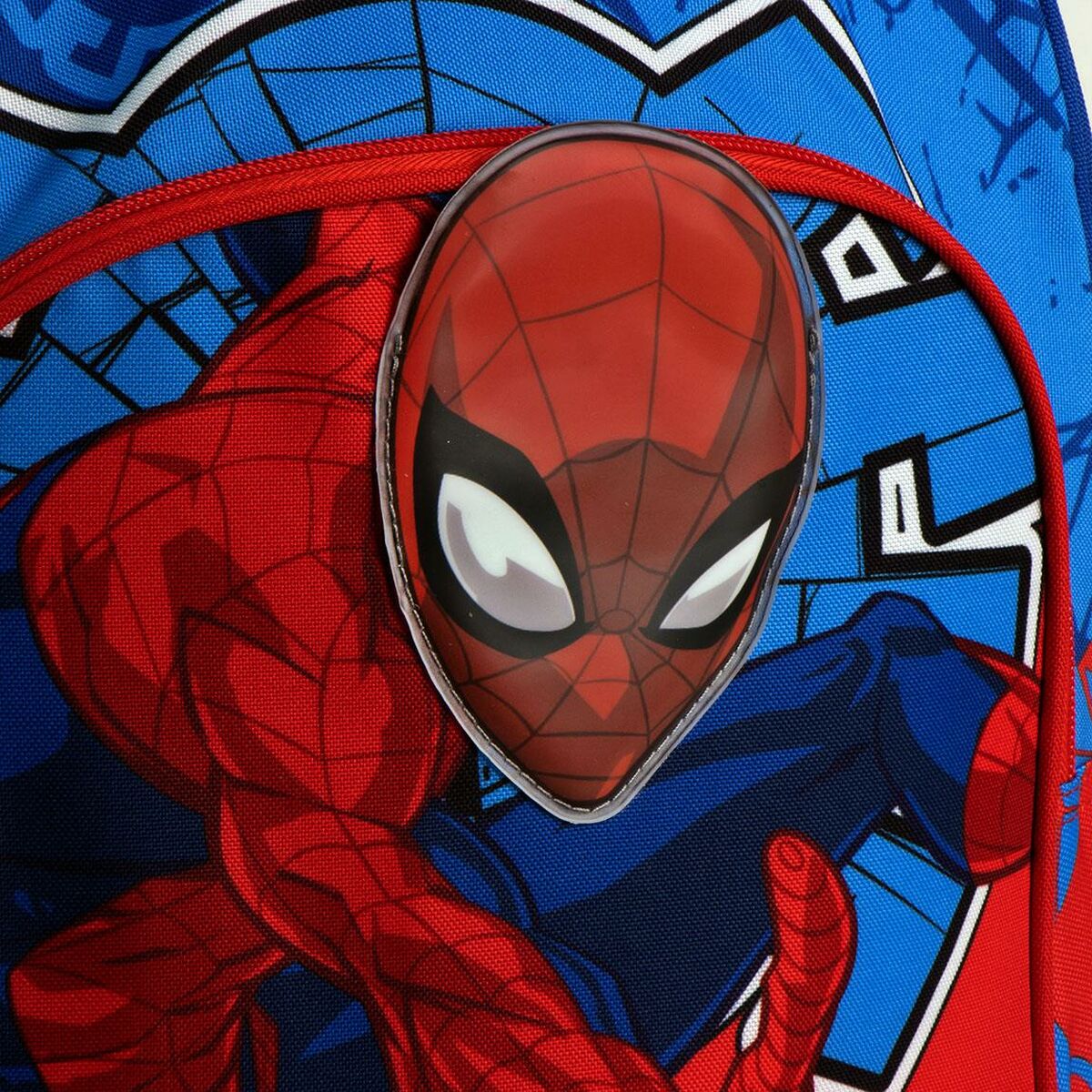 Skolryggsäck Spider-Man Blå 32 x 5,5 x 45 cm-Kontor och Kontorsmaterial, Skol- och utbildningsmaterial-Spider-Man-peaceofhome.se