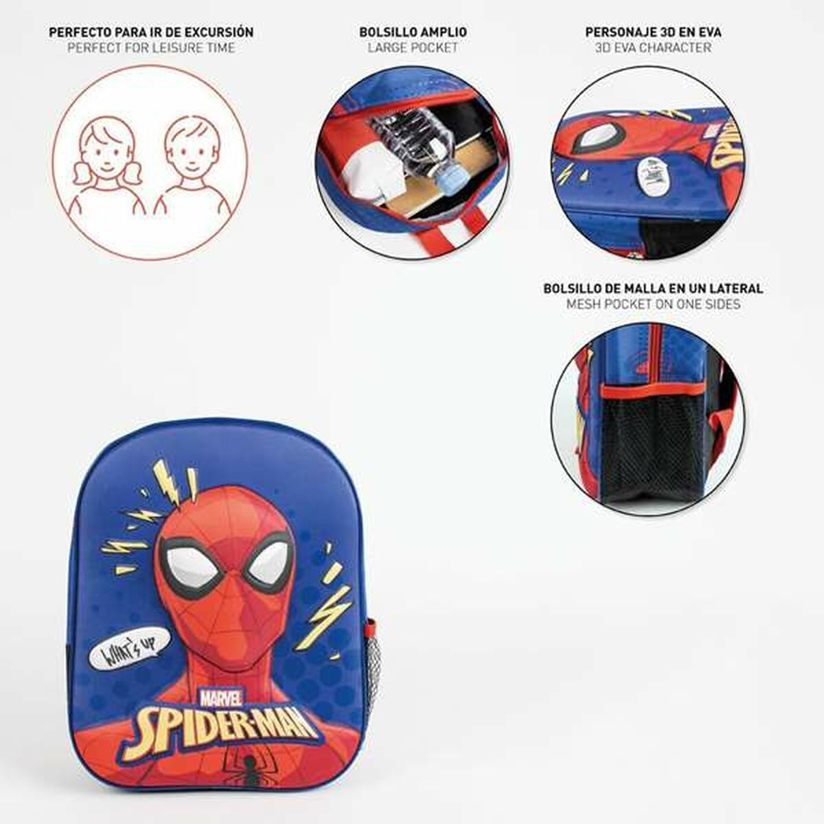Skolryggsäck Spider-Man-Kontor och Kontorsmaterial, Skol- och utbildningsmaterial-Spider-Man-peaceofhome.se