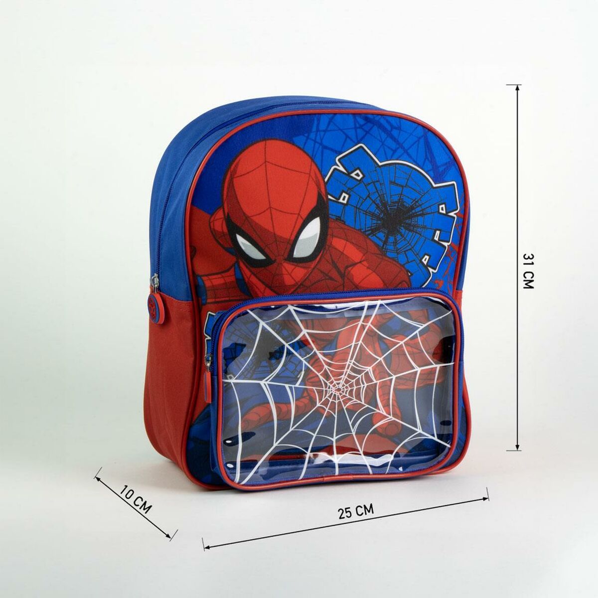 Skolryggsäck Spider-Man Mörkblå 25 x 31 x 14 cm-Kontor och Kontorsmaterial, Skol- och utbildningsmaterial-Spider-Man-peaceofhome.se