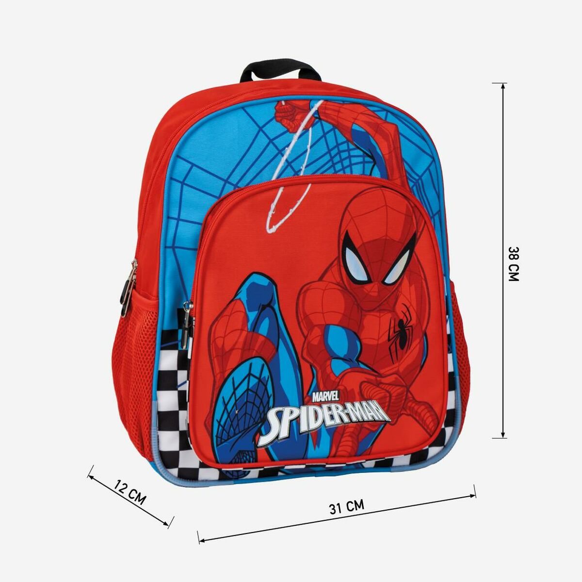 Skolryggsäck Spider-Man Röd 40 x 37 x 30 cm-Kontor och Kontorsmaterial, Skol- och utbildningsmaterial-Spider-Man-peaceofhome.se