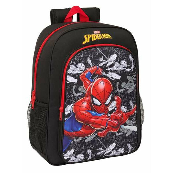 Skolryggsäck Spider-Man Svart Röd 33 x 42 x 14 cm-Kontor och Kontorsmaterial, Skol- och utbildningsmaterial-Spider-Man-peaceofhome.se