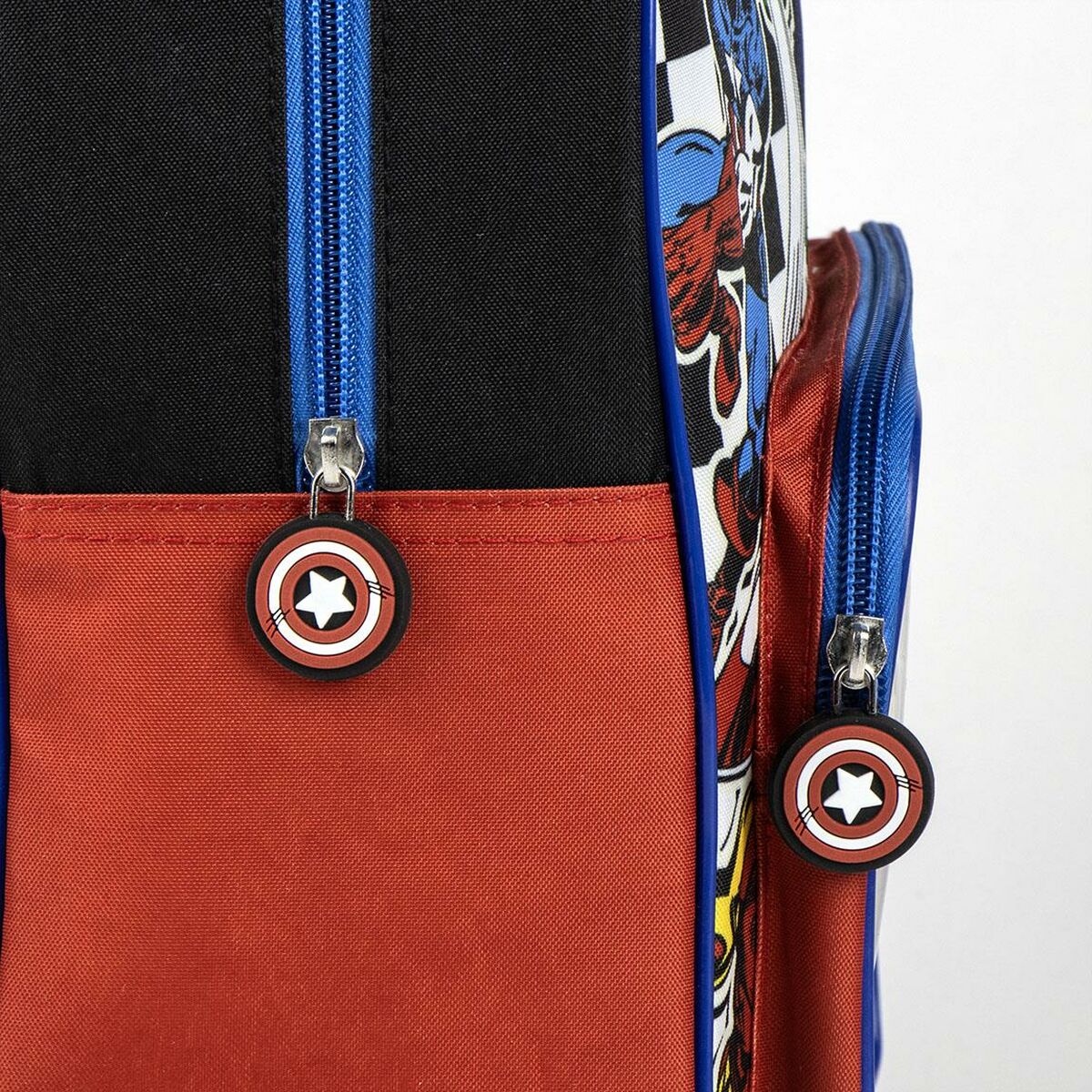 Skolryggsäck The Avengers Svart 25 x 31 x 12 cm-Kontor och Kontorsmaterial, Skol- och utbildningsmaterial-The Avengers-peaceofhome.se