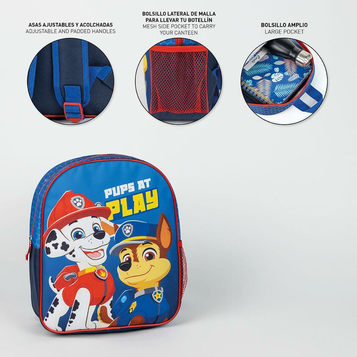 Skolryggsäck The Paw Patrol Blå 8 x 30 x 25 cm-Kontor och Kontorsmaterial, Skol- och utbildningsmaterial-The Paw Patrol-peaceofhome.se