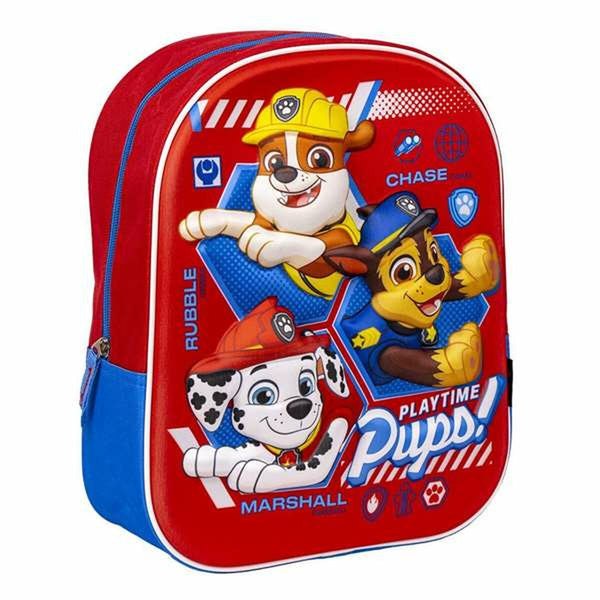 Skolryggsäck The Paw Patrol Röd 25 x 31 x 10 cm-Kontor och Kontorsmaterial, Skol- och utbildningsmaterial-The Paw Patrol-peaceofhome.se