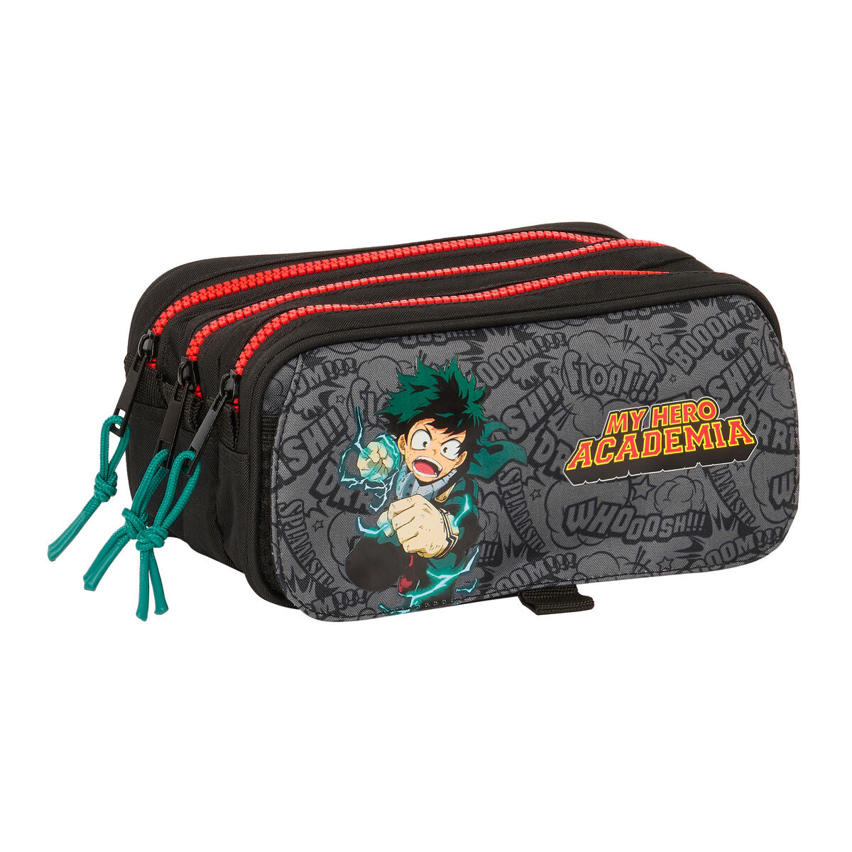 Skolväska My Hero Academia Svart 21,5 x 10 x 8 cm-Kontor och Kontorsmaterial, Skol- och utbildningsmaterial-My Hero Academia-peaceofhome.se