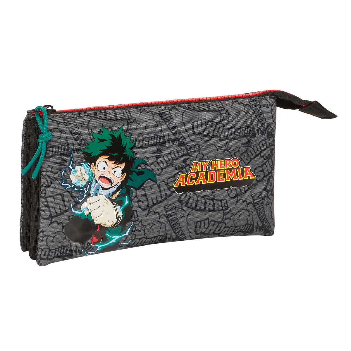 Skolväska My Hero Academia Svart 22 x 12 x 3 cm-Kontor och Kontorsmaterial, Skol- och utbildningsmaterial-My Hero Academia-peaceofhome.se