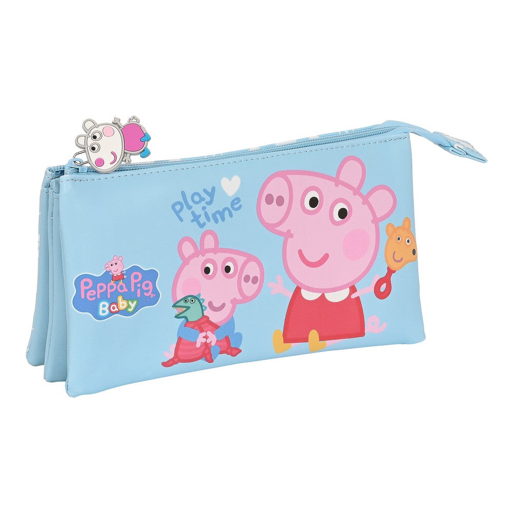 Skolväska Peppa Pig Baby Ljusblå (22 x 12 x 3 cm)-Kontor och Kontorsmaterial, Skol- och utbildningsmaterial-Peppa Pig-peaceofhome.se