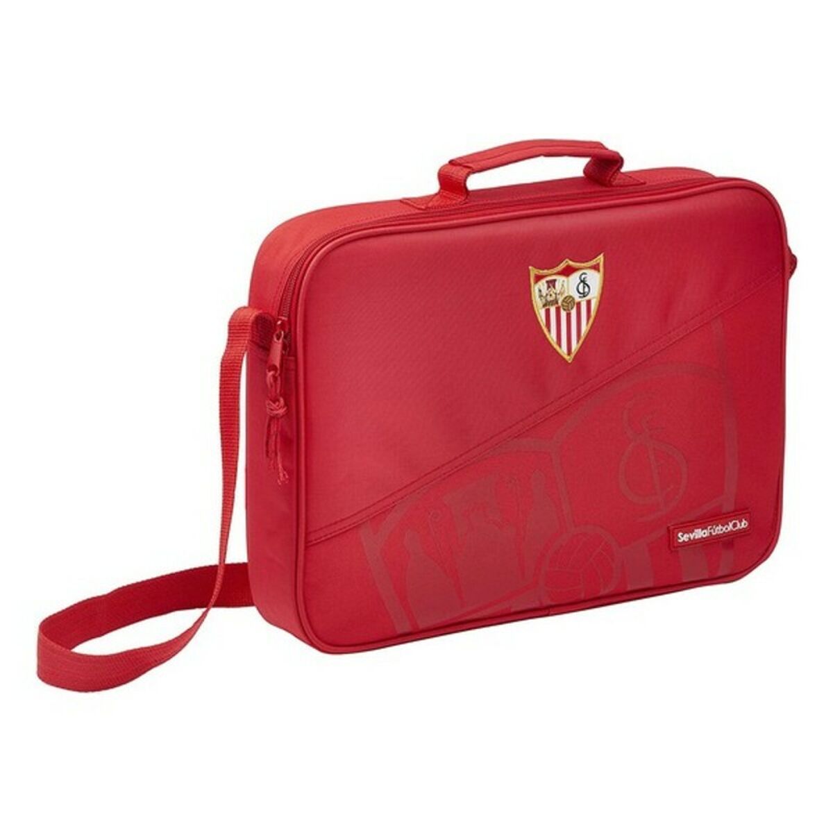 Skolväska Sevilla Fútbol Club Röd (38 x 28 x 6 cm)-Kontor och Kontorsmaterial, Skol- och utbildningsmaterial-Sevilla Fútbol Club-peaceofhome.se