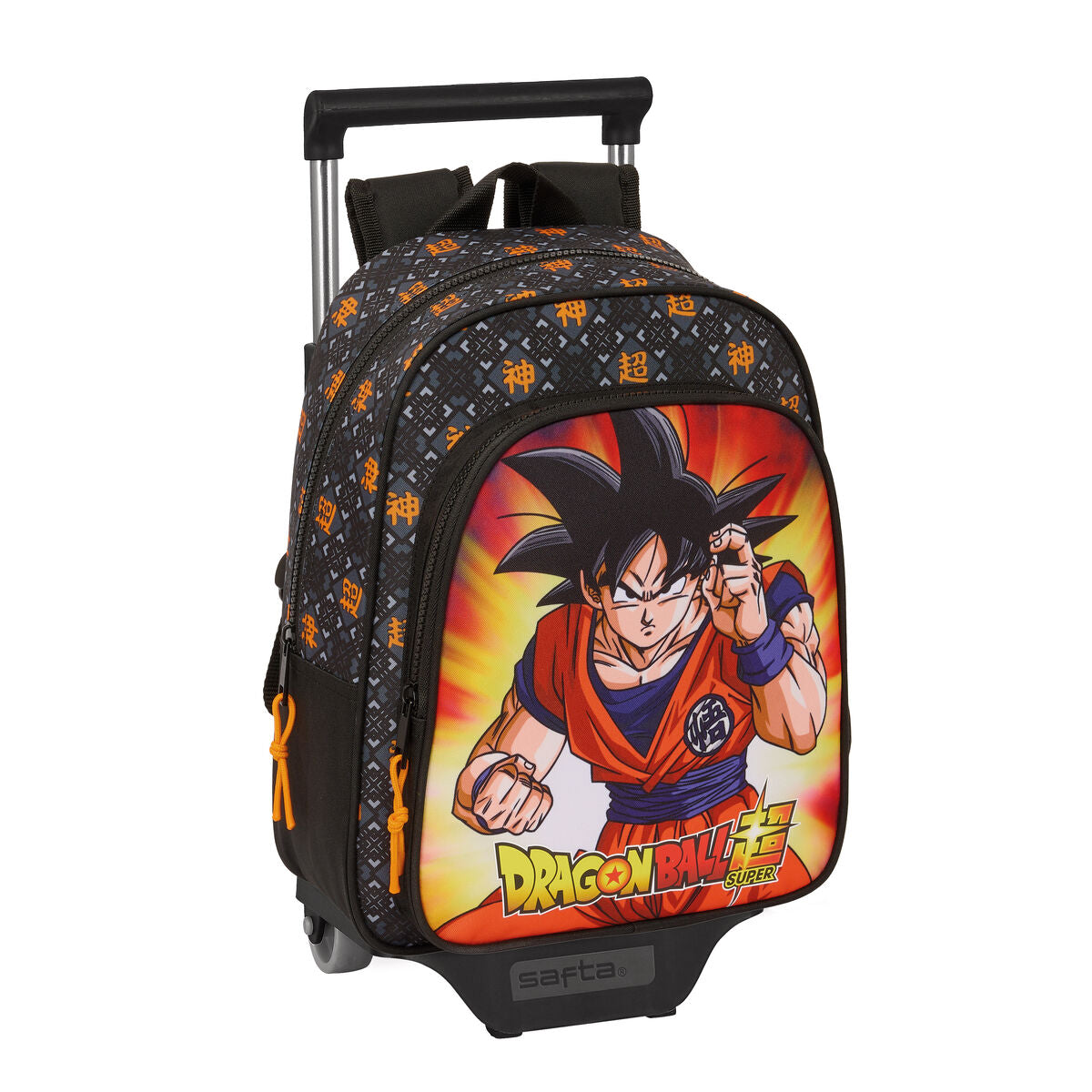 Skolväska med hjul Dragon Ball Svart 27 x 33 x 10 cm-Kontor och Kontorsmaterial, Skol- och utbildningsmaterial-Dragon Ball-peaceofhome.se