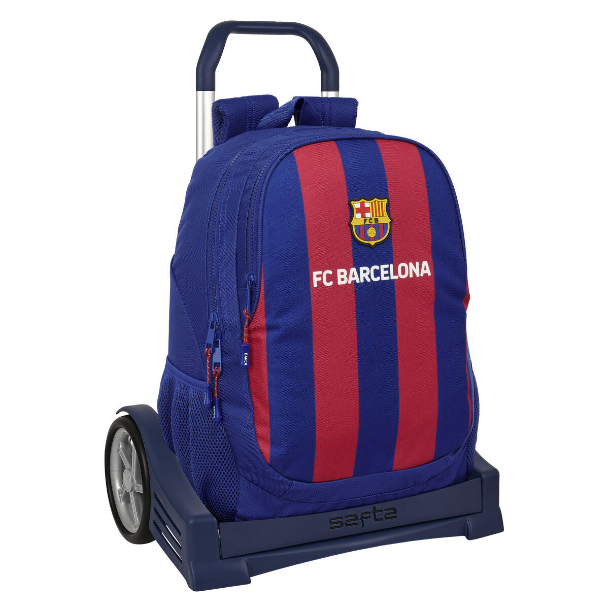 Skolväska med hjul F.C. Barcelona 24/25 Rödbrun Marinblå 32 x 44 x 16 cm-Kontor och Kontorsmaterial, Skol- och utbildningsmaterial-F.C. Barcelona-peaceofhome.se