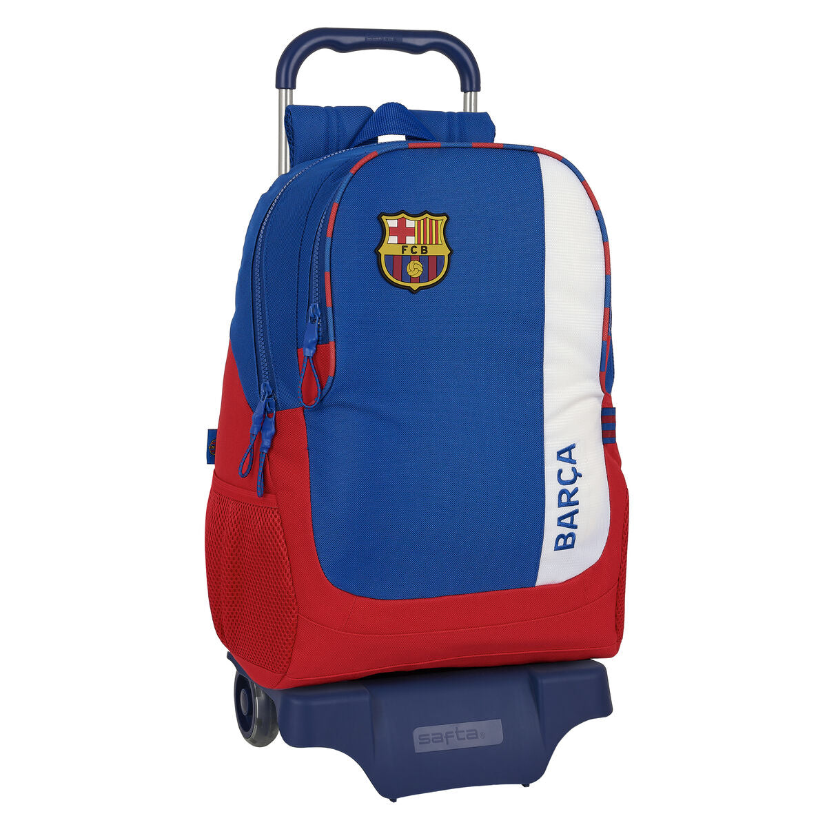 Skolväska med hjul F.C. Barcelona Blå Rödbrun 32 x 44 x 16 cm-Kontor och Kontorsmaterial, Skol- och utbildningsmaterial-F.C. Barcelona-peaceofhome.se