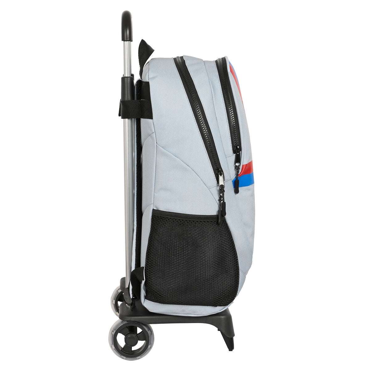 Skolväska med hjul F.C. Barcelona Grå (32 x 44 x 16 cm)-Kontor och Kontorsmaterial, Skol- och utbildningsmaterial-F.C. Barcelona-peaceofhome.se