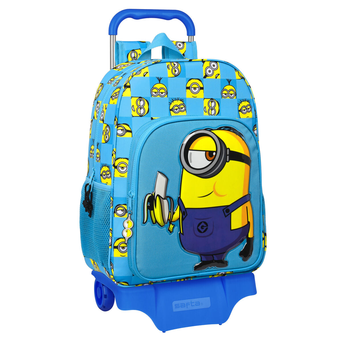 Skolväska med hjul Minions Minionstatic Blå (33 x 42 x 14 cm)-Kontor och Kontorsmaterial, Skol- och utbildningsmaterial-Minions-peaceofhome.se