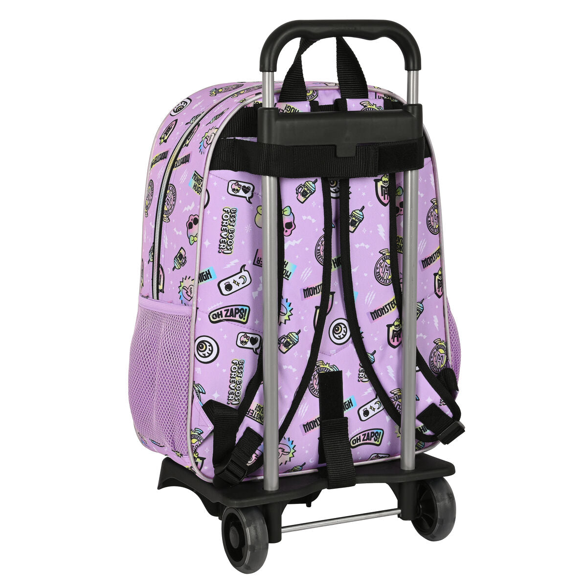 Skolväska med hjul Monster High Best boos Lila 33 x 42 x 14 cm-Kontor och Kontorsmaterial, Skol- och utbildningsmaterial-Monster High-peaceofhome.se