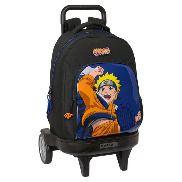 Skolväska med hjul Naruto Ninja Blå Svart 33 x 45 x 22 cm-Kontor och Kontorsmaterial, Skol- och utbildningsmaterial-Naruto-peaceofhome.se