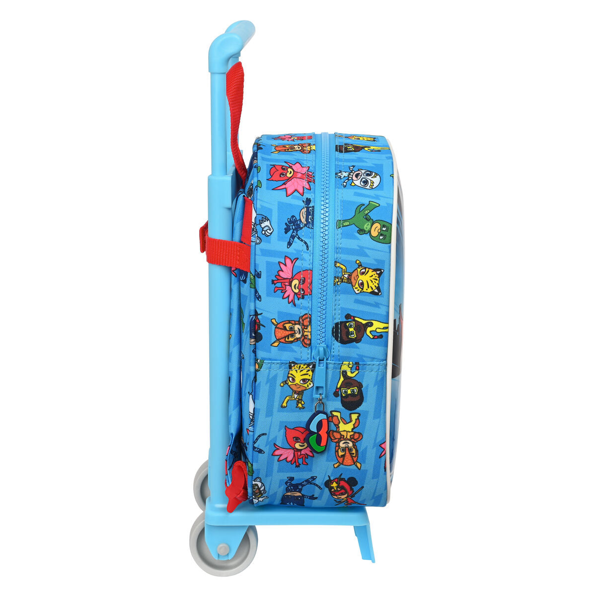 Skolväska med hjul PJ Masks Blå 22 x 27 x 10 cm-Kontor och Kontorsmaterial, Skol- och utbildningsmaterial-PJ Masks-peaceofhome.se