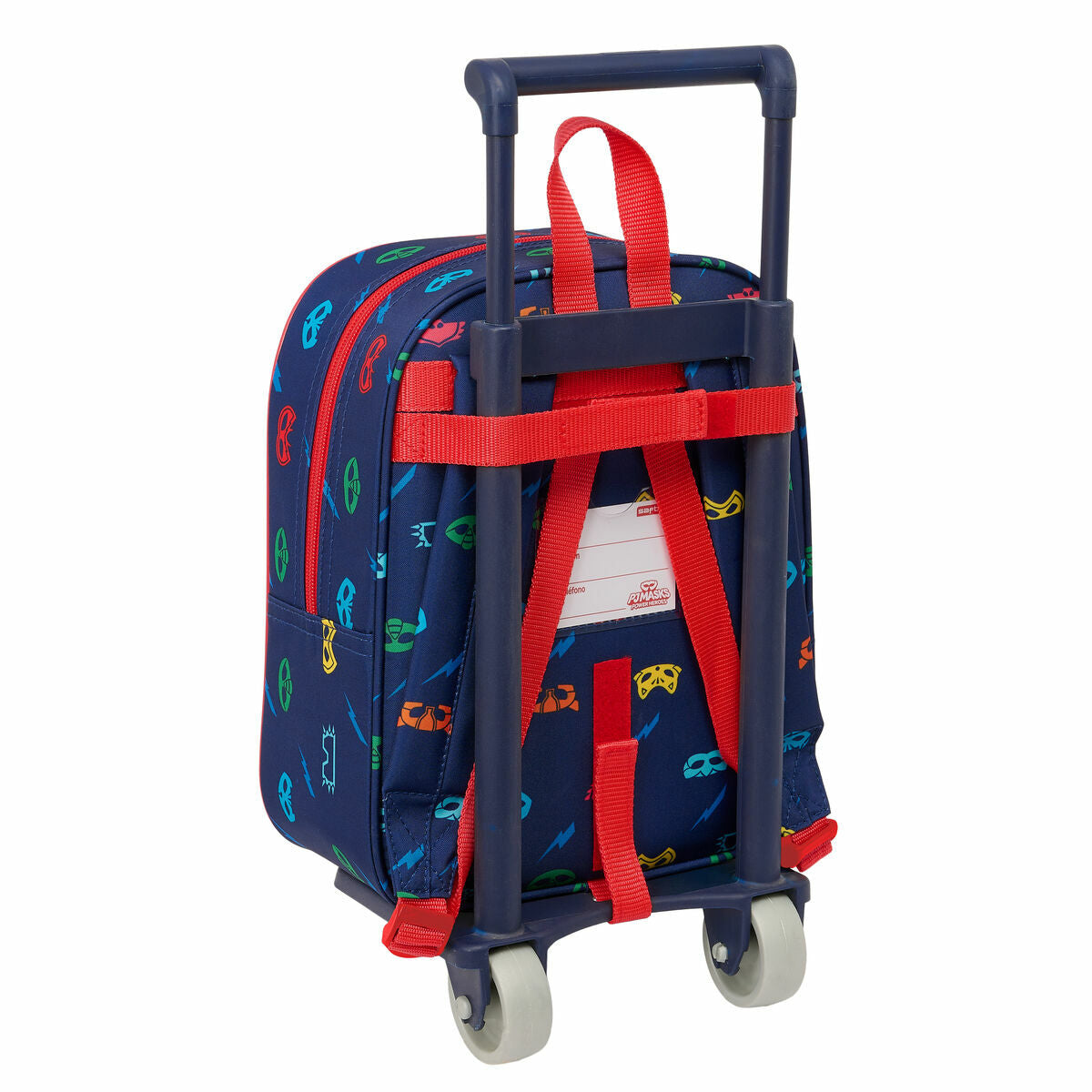 Skolväska med hjul PJ Masks Ready 22 x 27 x 10 cm-Kontor och Kontorsmaterial, Skol- och utbildningsmaterial-PJ Masks-peaceofhome.se