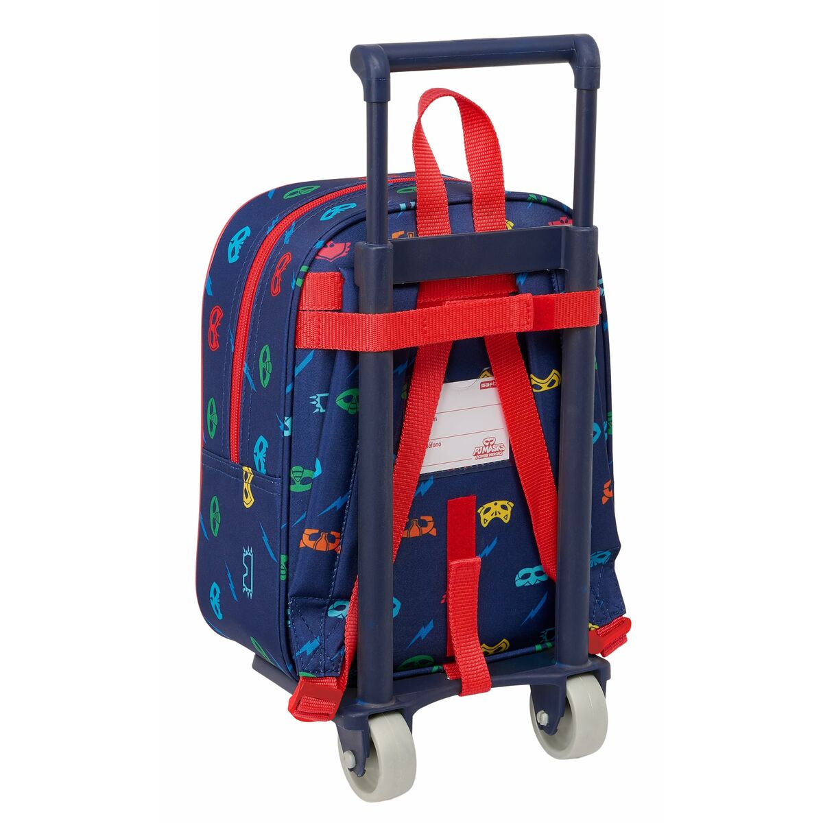 Skolväska med hjul PJ Masks Ready 22 x 27 x 10 cm-Kontor och Kontorsmaterial, Skol- och utbildningsmaterial-PJ Masks-peaceofhome.se