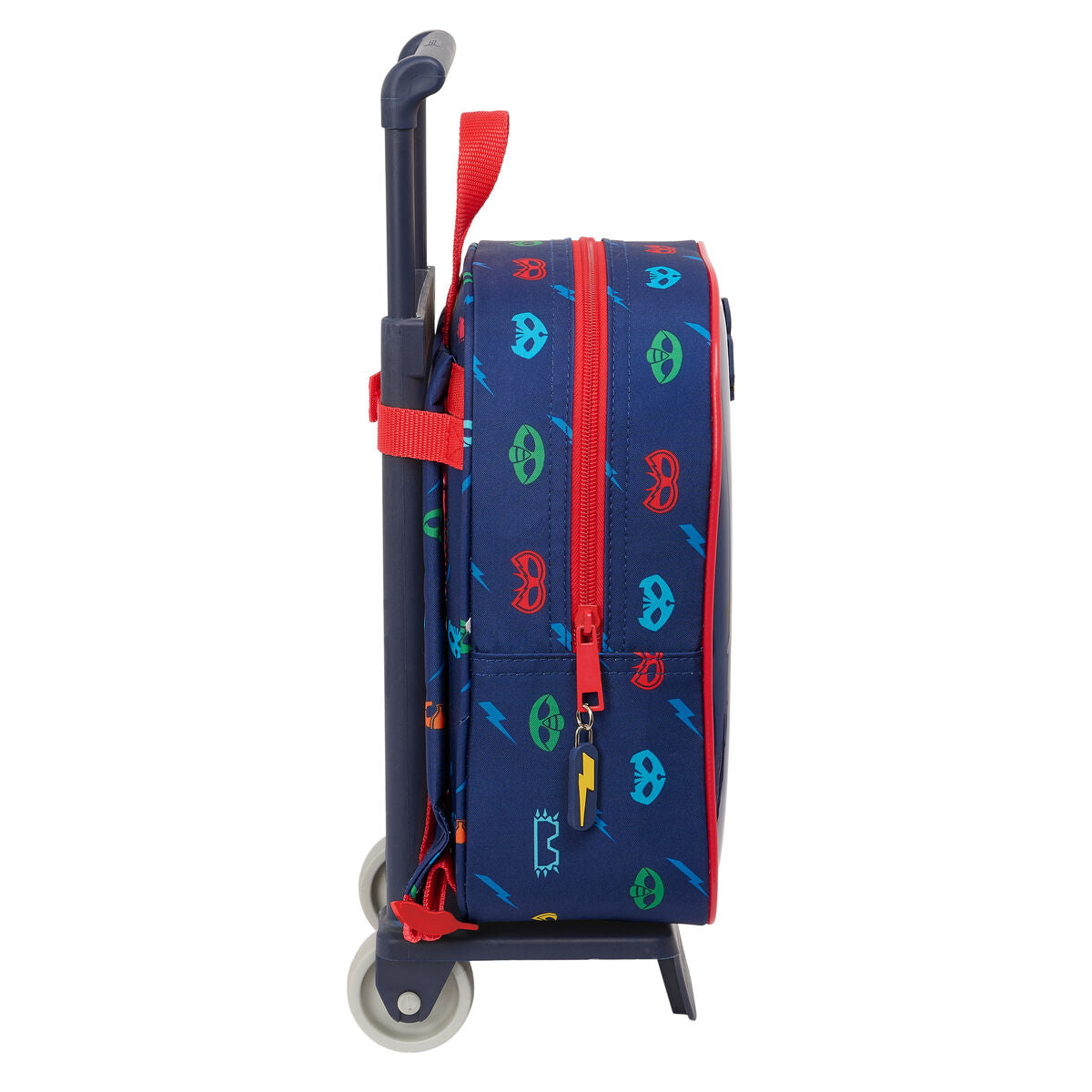 Skolväska med hjul PJ Masks Ready Marinblå 22 x 27 x 10 cm-Kontor och Kontorsmaterial, Skol- och utbildningsmaterial-PJ Masks-peaceofhome.se