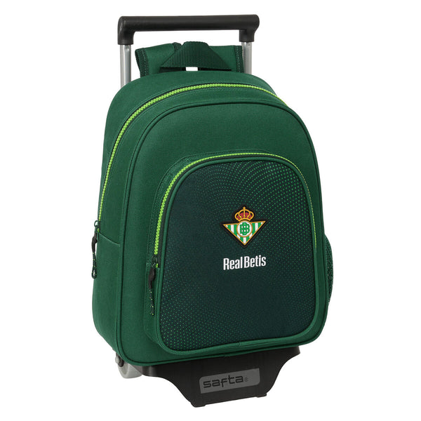 Skolväska med hjul Real Betis Balompié Grön 28 x 34 x 10 cm-Kontor och Kontorsmaterial, Skol- och utbildningsmaterial-Real Betis Balompié-peaceofhome.se