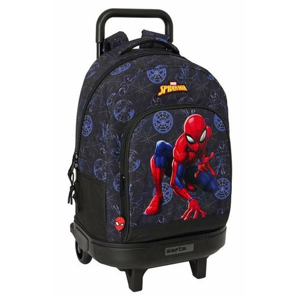 Skolväska med hjul Spider-Man Attack 33 x 45 x 22 cm-Kontor och Kontorsmaterial, Skol- och utbildningsmaterial-Spider-Man-peaceofhome.se