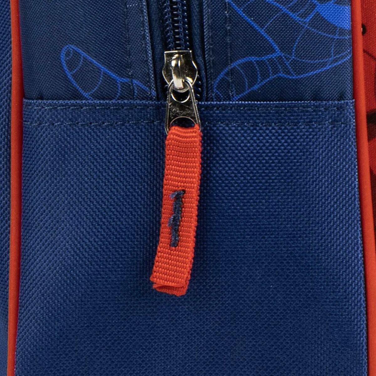 Skolväska med hjul Spider-Man Blå 3D-Kontor och Kontorsmaterial, Skol- och utbildningsmaterial-Spider-Man-peaceofhome.se