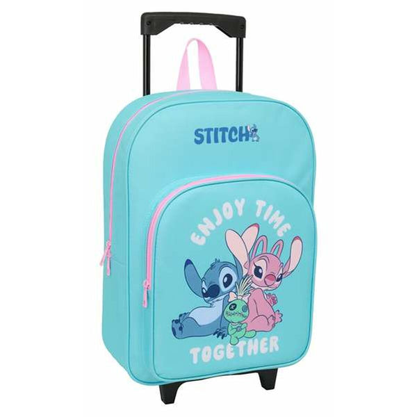 Skolväska med hjul Stitch Blå 32 x 42 x 14 cm-Kontor och Kontorsmaterial, Skol- och utbildningsmaterial-Stitch-peaceofhome.se