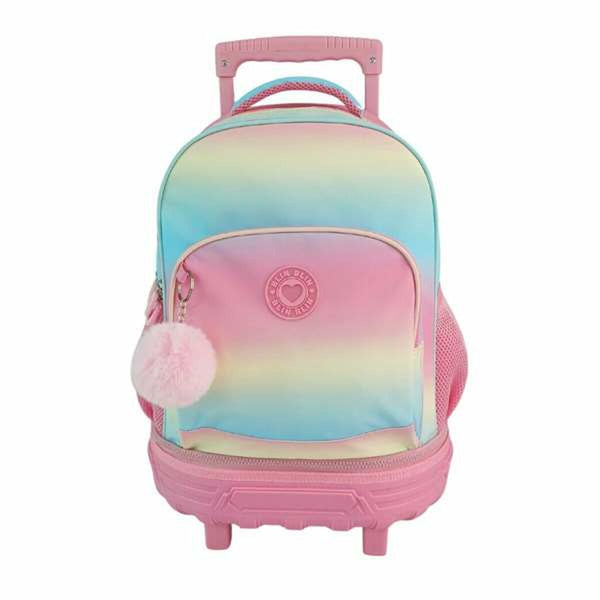 Skolväska med hjul Toybags Blin Blin Gradient Pink-Kontor och Kontorsmaterial, Skol- och utbildningsmaterial-Toybags-peaceofhome.se