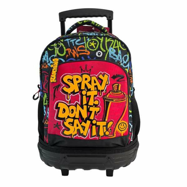 Skolväska med hjul Toybags Grafitti-Kontor och Kontorsmaterial, Skol- och utbildningsmaterial-Toybags-peaceofhome.se