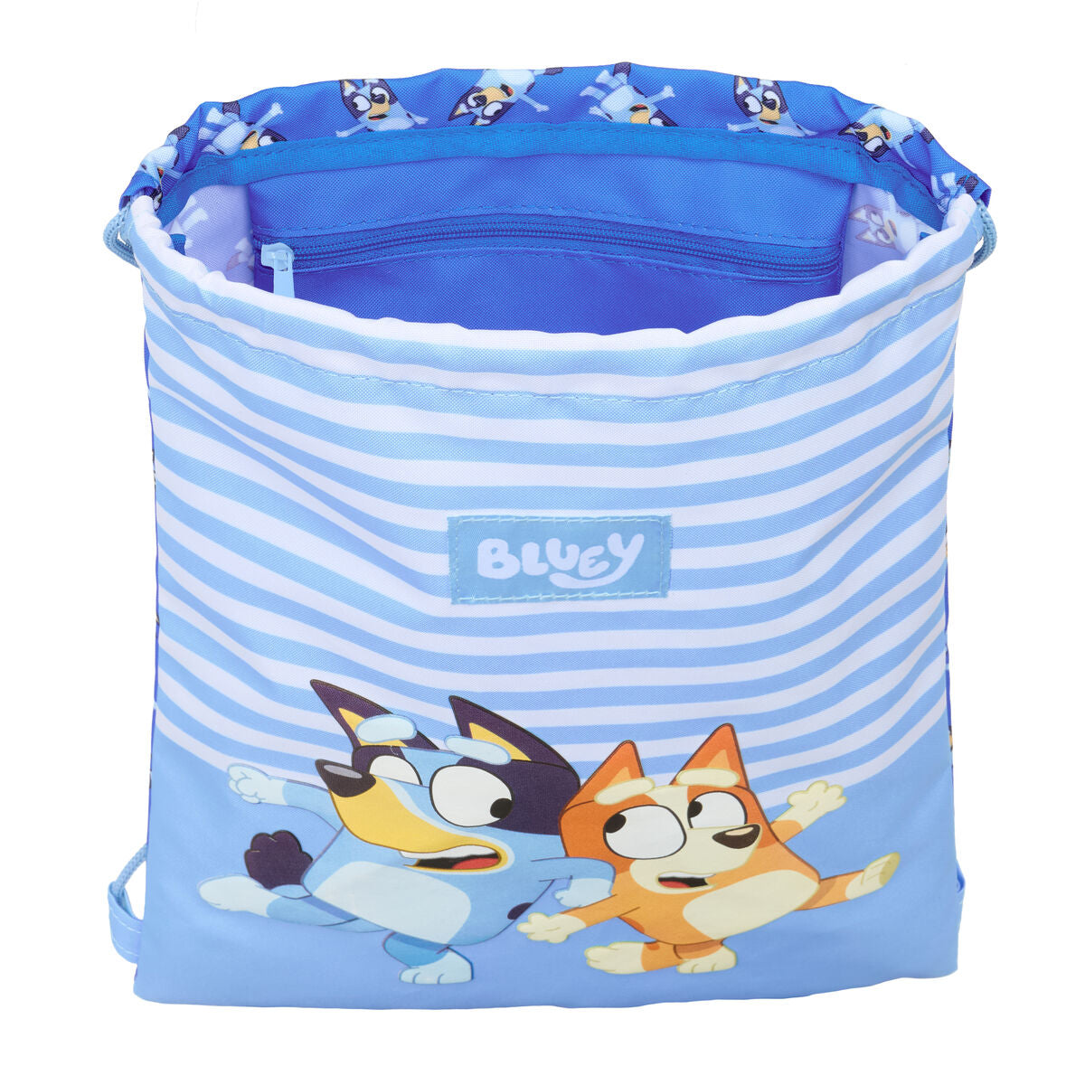Skopåse med remmar Bluey Let's play Blå 26 x 34 x 1 cm-Kontor och Kontorsmaterial, Skol- och utbildningsmaterial-Bluey-peaceofhome.se