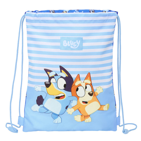 Skopåse med remmar Bluey Let's play Blå 26 x 34 x 1 cm-Kontor och Kontorsmaterial, Skol- och utbildningsmaterial-Bluey-peaceofhome.se