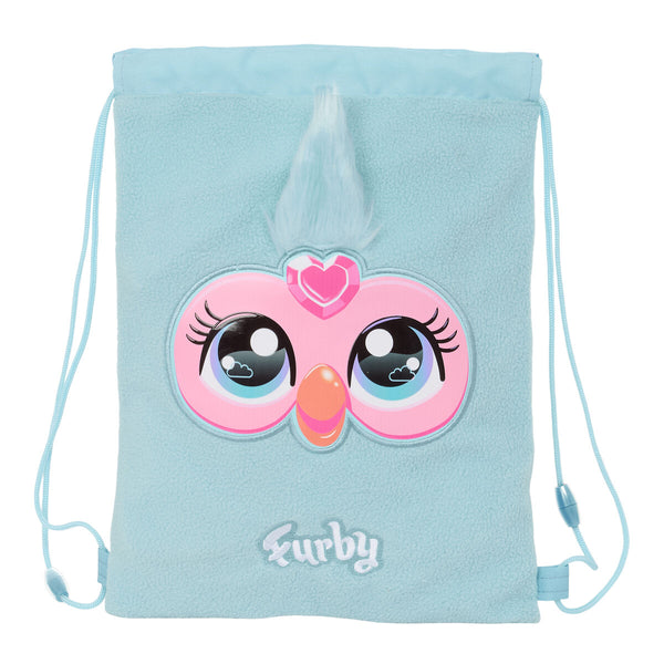 Skopåse med remmar Furby Himmelsblå 26 x 34 x 1 cm-Kontor och Kontorsmaterial, Skol- och utbildningsmaterial-Furby-peaceofhome.se