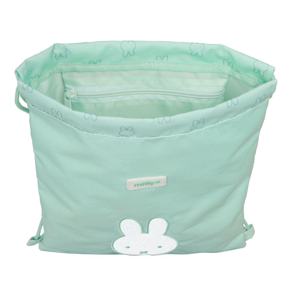 Skopåse med remmar Miffy Menta Mint 26 x 34 x 1 cm-Kontor och Kontorsmaterial, Skol- och utbildningsmaterial-Miffy-peaceofhome.se