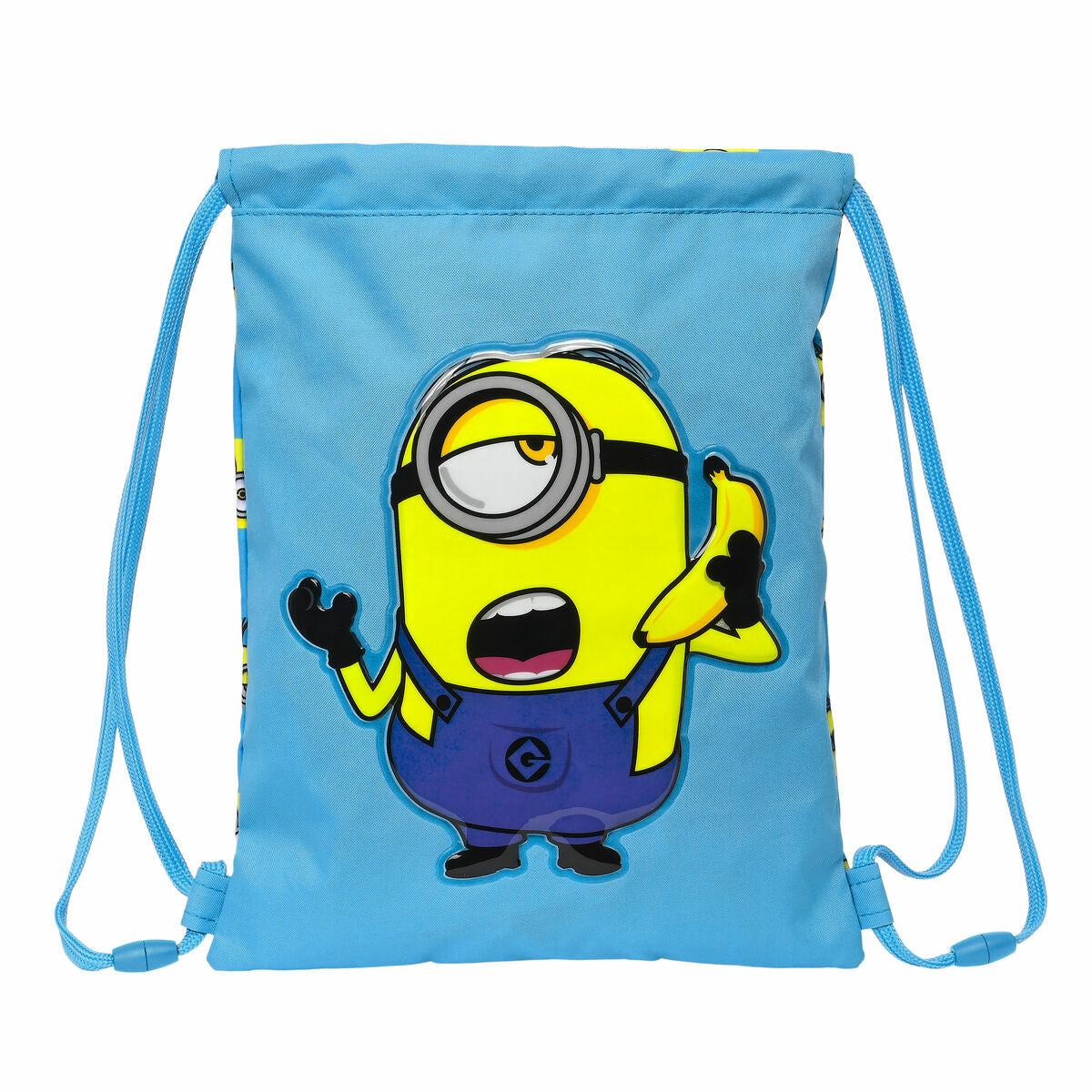 Skopåse med remmar Minions Blå 35 x 1 x 40 cm-Kontor och Kontorsmaterial, Skol- och utbildningsmaterial-Minions-peaceofhome.se
