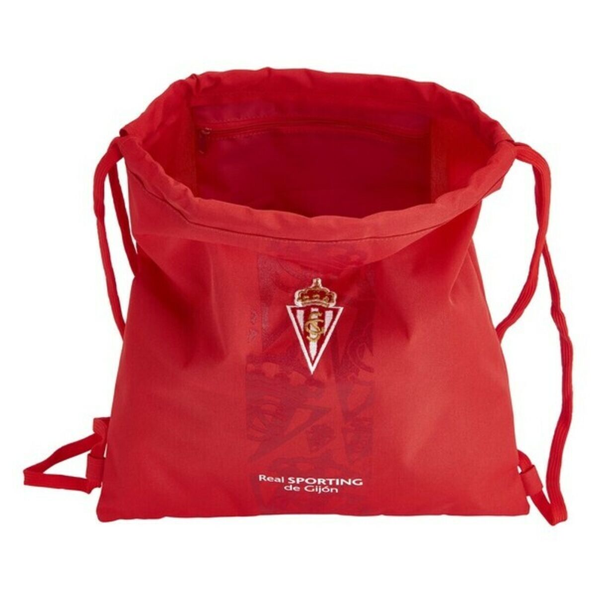 Skopåse med remmar Real Sporting de Gijón Röd 35 x 40 cm-Sport och utomhus, Produkter för fans-Real Sporting de Gijón-peaceofhome.se