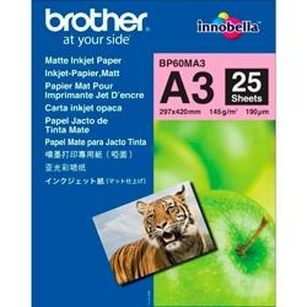 Skrivare Brother BP60MA3 Inkjet Paper A3 25 Blad (25 antal)-Kontor och Kontorsmaterial, Pappersprodukter för kontoret-Brother-peaceofhome.se