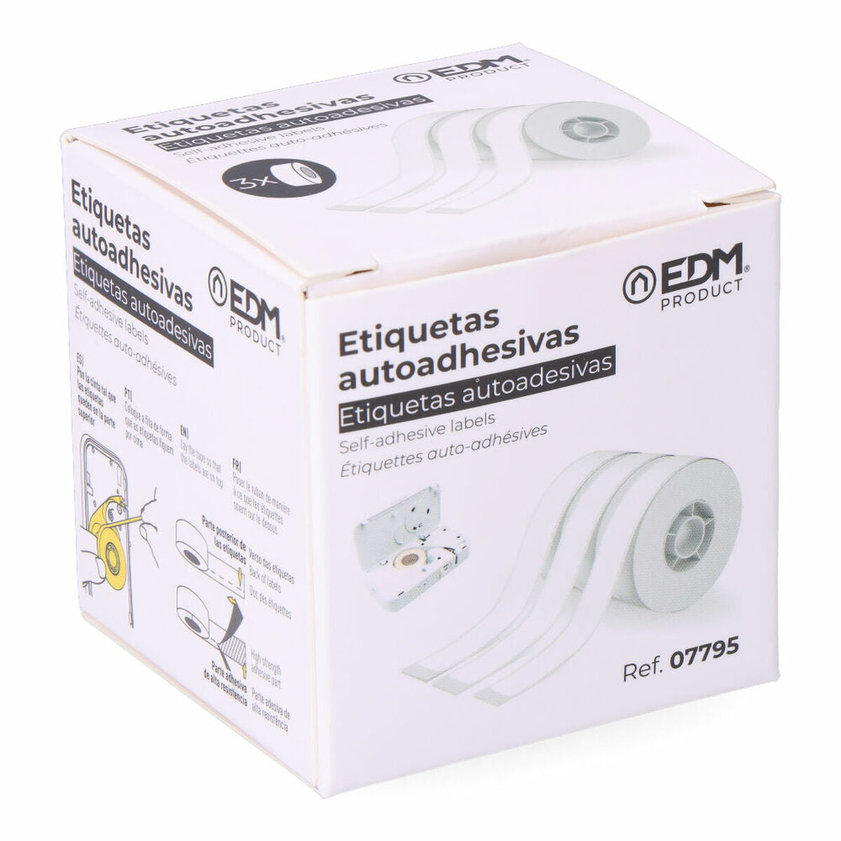 Skrivarpapper EDM 07795 07796 Vit Reservdel Termisk Skrivare 3 antal-Kontor och Kontorsmaterial, Pappersprodukter för kontoret-EDM Product-peaceofhome.se