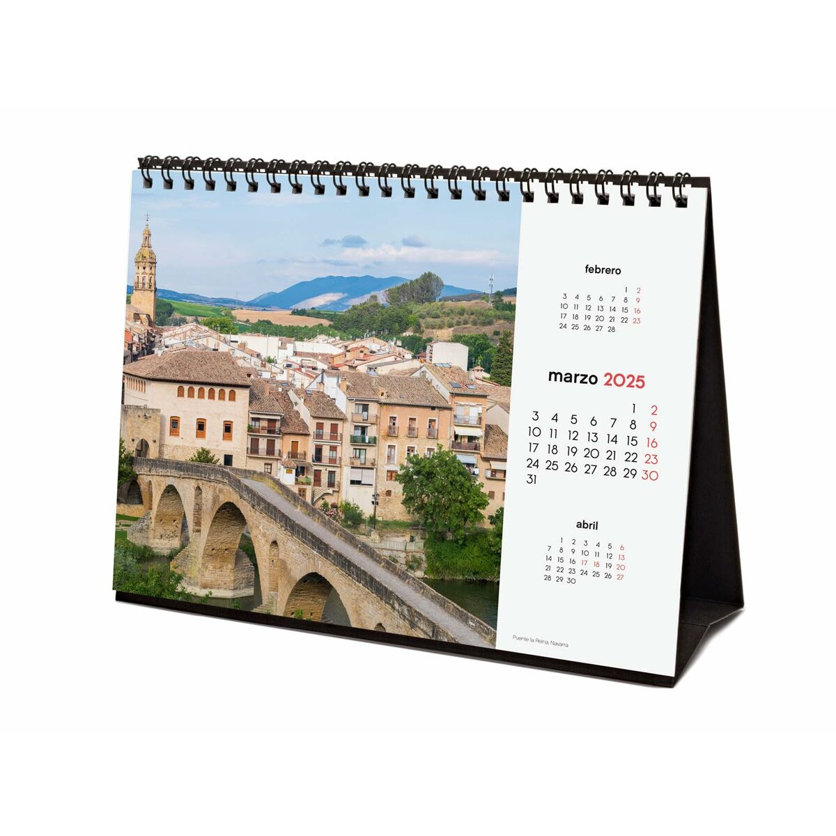 Skrivbordskalender Finocam CAMINO DE SANTIAGO Multicolour Papper 21 x 15 cm 2025-Kontor och Kontorsmaterial, Kalendrar, dagböcker och personliga arrangörer-Finocam-peaceofhome.se