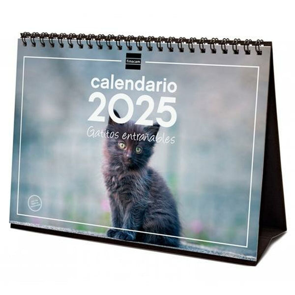 Skrivbordskalender Finocam GATITOS ENTRAÑABLES Multicolour Papper 21 x 15 cm 2025-Kontor och Kontorsmaterial, Kalendrar, dagböcker och personliga arrangörer-Finocam-peaceofhome.se