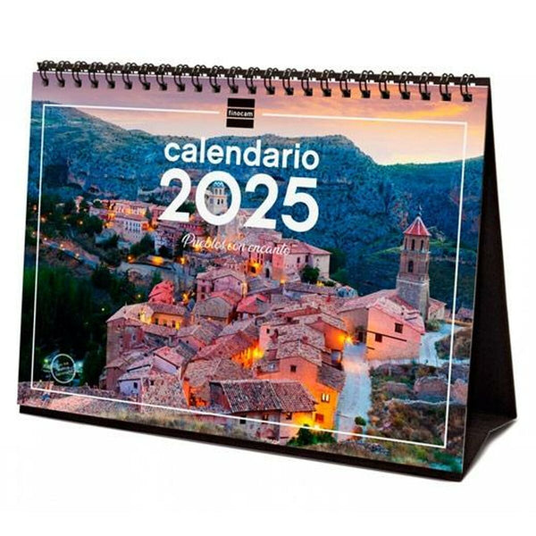 Skrivbordskalender Finocam PUEBLOS CON ENCANTO Multicolour Papper 21 x 15 cm 2025-Kontor och Kontorsmaterial, Kalendrar, dagböcker och personliga arrangörer-Finocam-peaceofhome.se