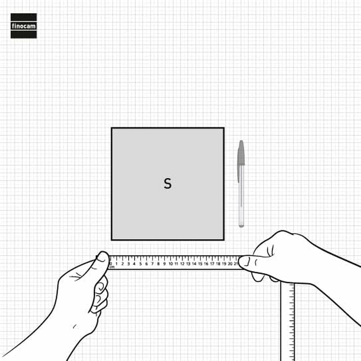 Skrivbordskalender Finocam Papper 19 x 19 cm 2025-Kontor och Kontorsmaterial, Kalendrar, dagböcker och personliga arrangörer-Finocam-peaceofhome.se