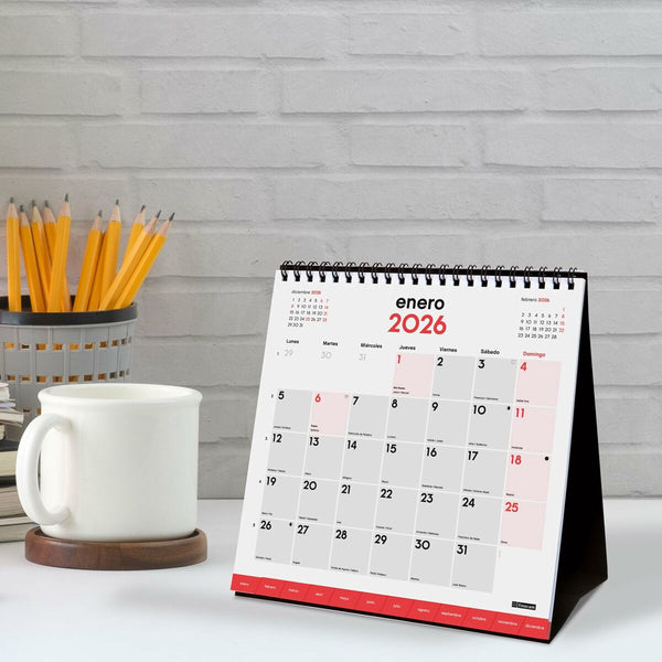 Skrivbordskalender Finocam Papper 19 x 19 cm-Kontor och Kontorsmaterial, Kalendrar, dagböcker och personliga arrangörer-Finocam-peaceofhome.se